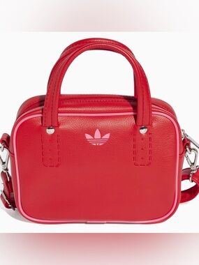 adidas Red Mini Bag with Pink Trefoil